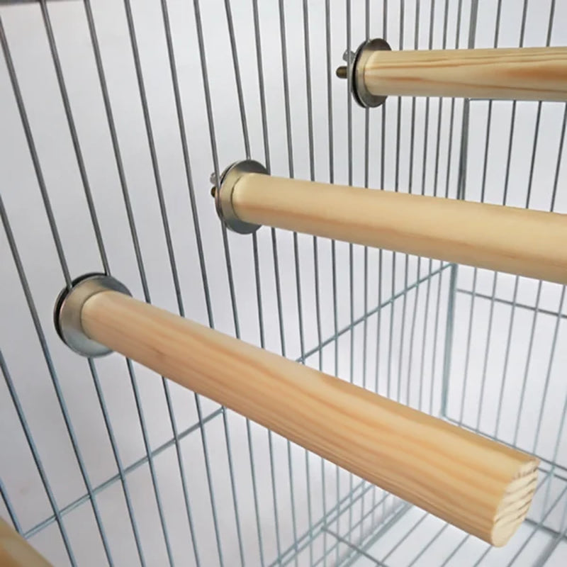 Birds Wooden Hanging Stand Rack Parrots Pet Standing Toy Pet Supplies SCVD889