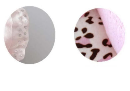Korea Style Princess Dog Cat Bed Pink Leopard Pet House Sleeping Bag Dog Bed with Pillow Puppy Cushion Kennel Sofa Cama Perro