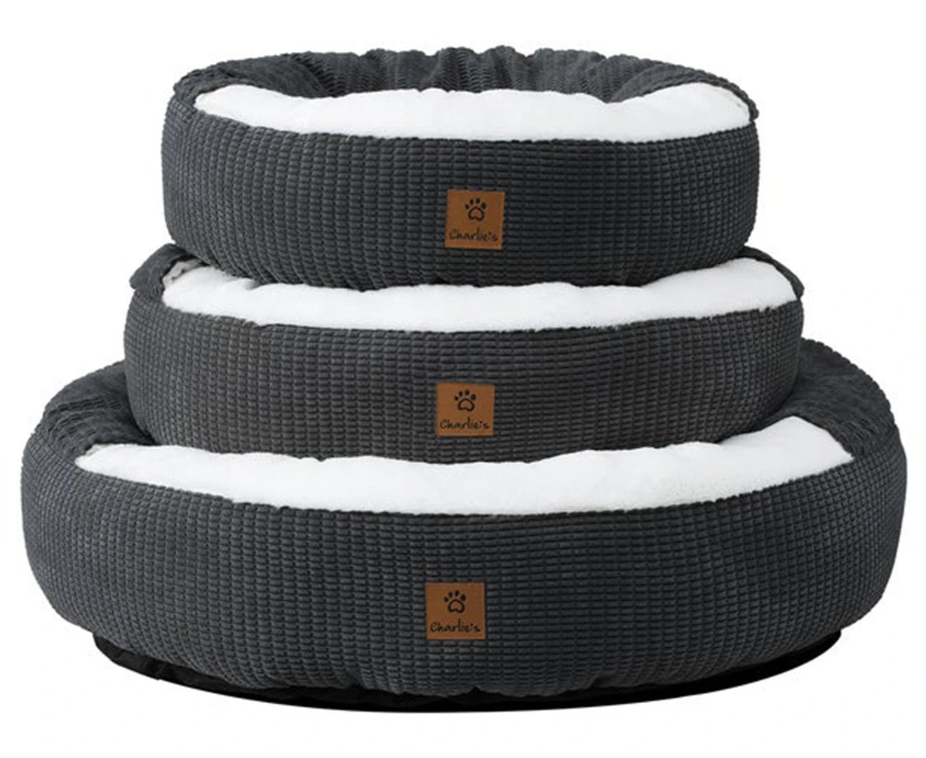 Charlie'S Large Hooded Pet Nest - Charcoal