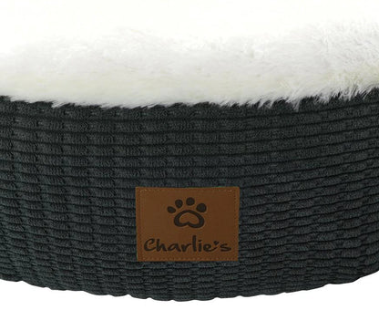 Charlie'S Large Hooded Pet Nest - Charcoal