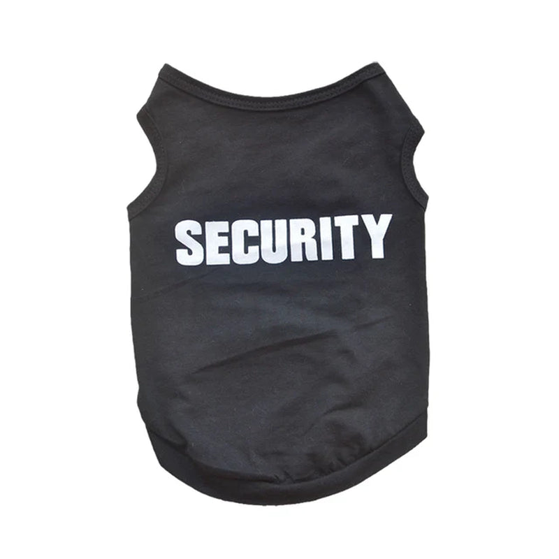 Security Clothing for Dogs Summer Pet Clothes Vest for Small Dogs Chihuahua Yorkshire Puppy Cats Low Price Pets T-Shirt Costume