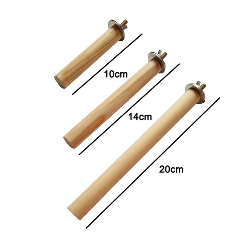 Birds Wooden Hanging Stand Rack Parrots Pet Standing Toy Pet Supplies SCVD889